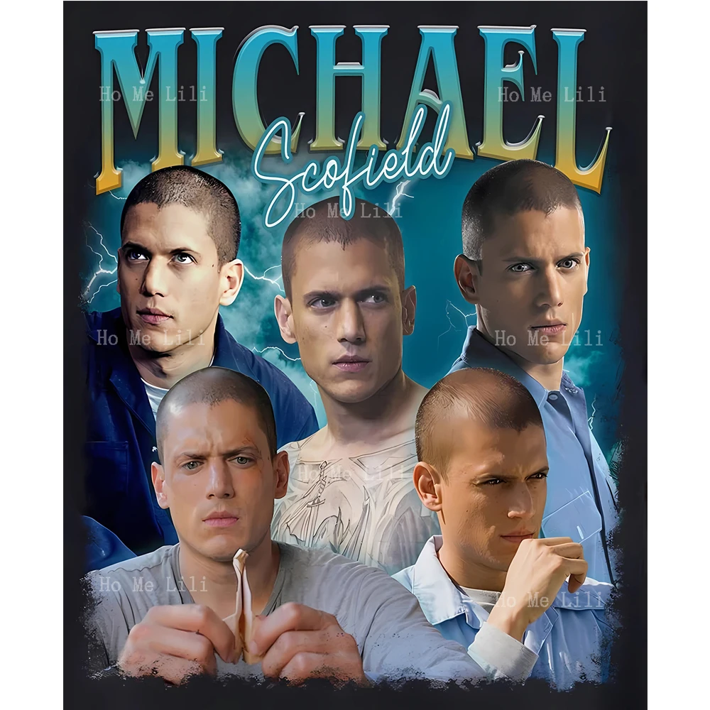 Michael Scofield Vintage Homage Prison Break Poster Canvas Wall Art Print Artwork For Livingroom Bedroom Decor