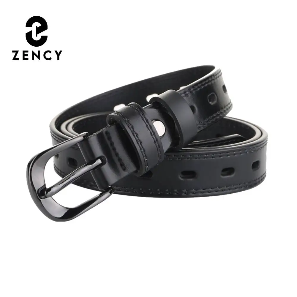 

Женские ремни Zency из 100% натуральной кожи, с вырезами, для пальто, платьев, свитеров, юбок, брюк, декоративные узкие ремни с пряжкой, мягкие ремни