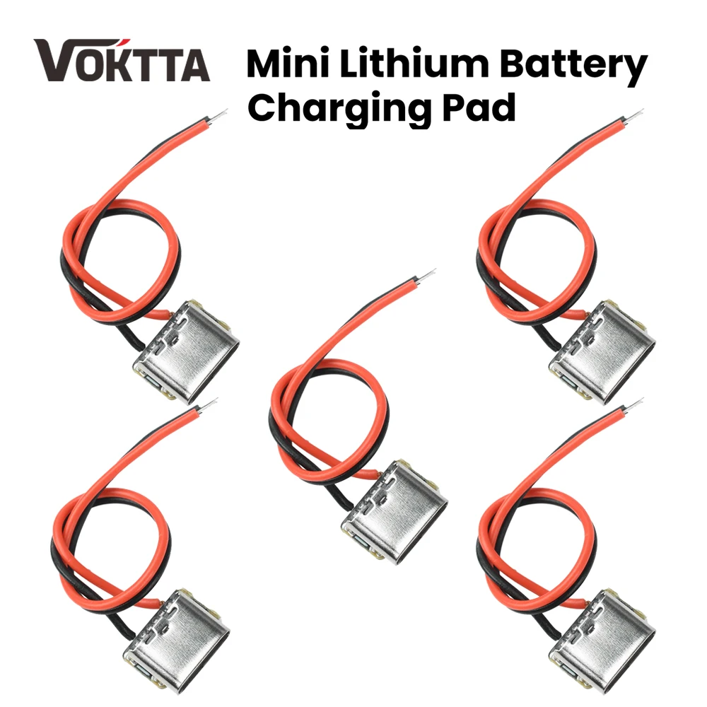 1/5/10pcs Mini Li-Ion Battery Charging Pad 3.7V 4.2V 18650 Keyboard Charging Power Plate Protection Type C Input Module