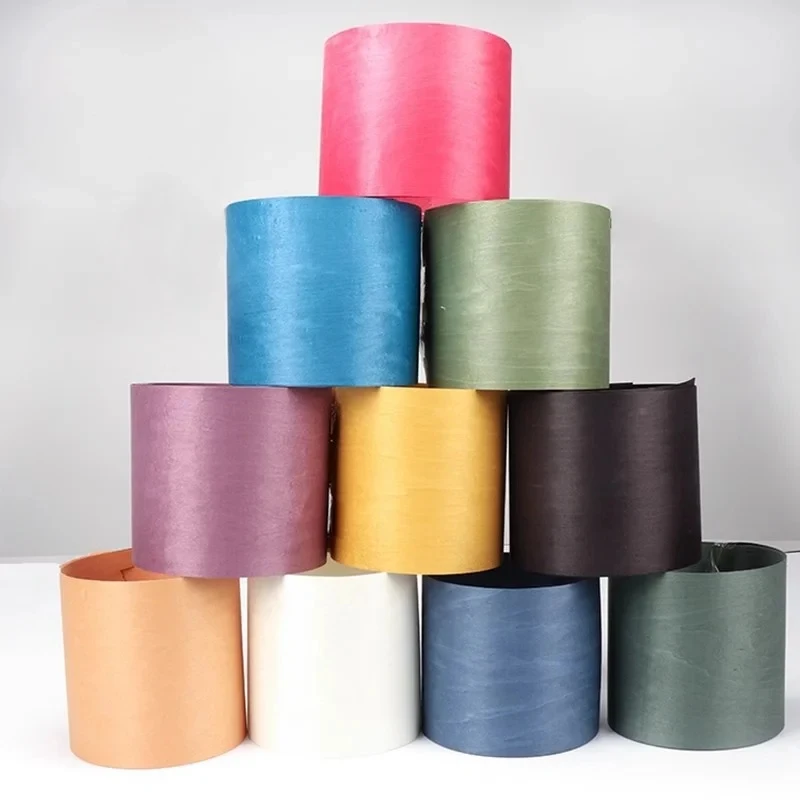 Natural 0.5mm Maple Dyed Wood Veneer Furniture Skateboard Decoration Guitar panel veneer2.5x0.2meters