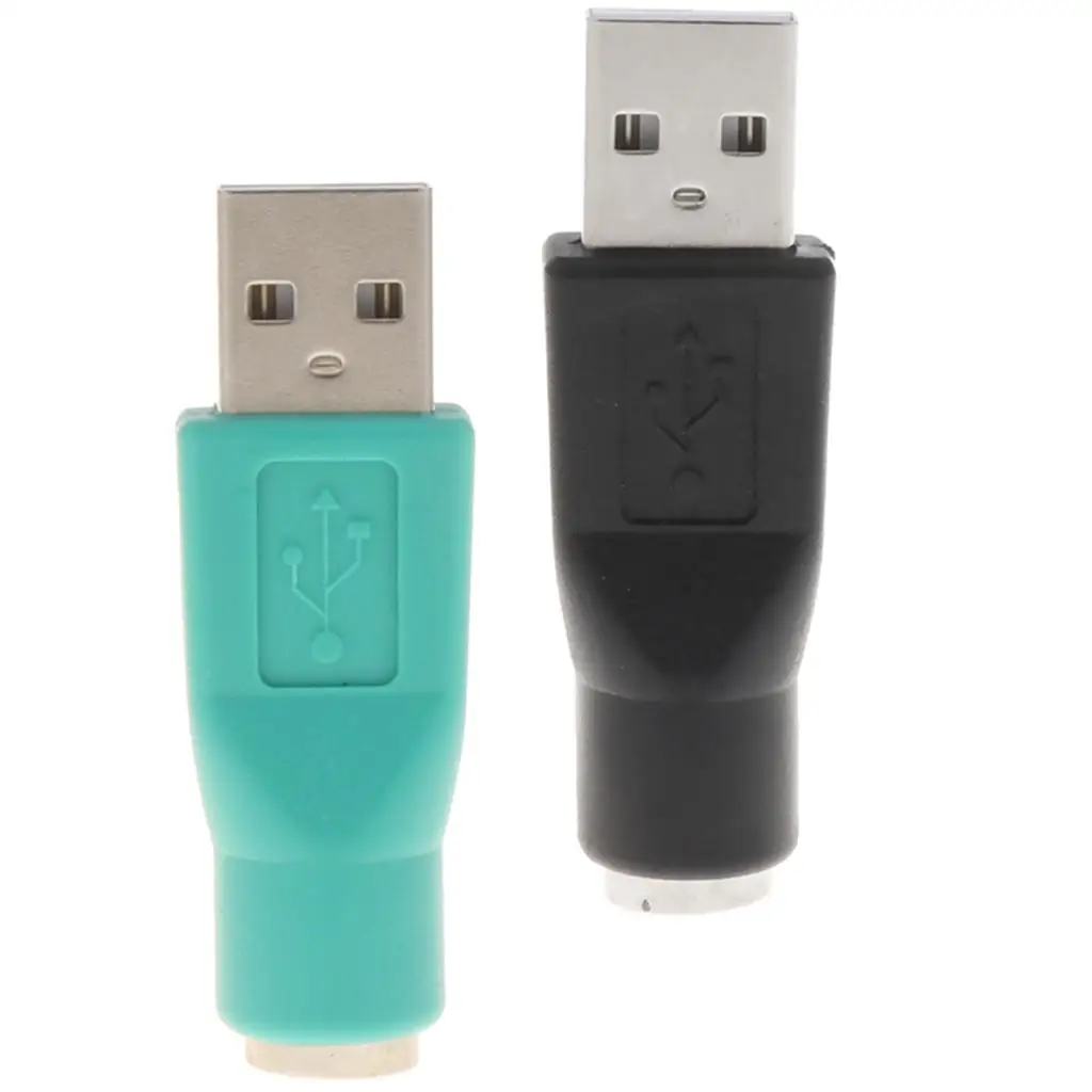 USB to PS2 Keyboard and Mouse Converter Adapter Plug Easy Controller for Computer Laptop Usage