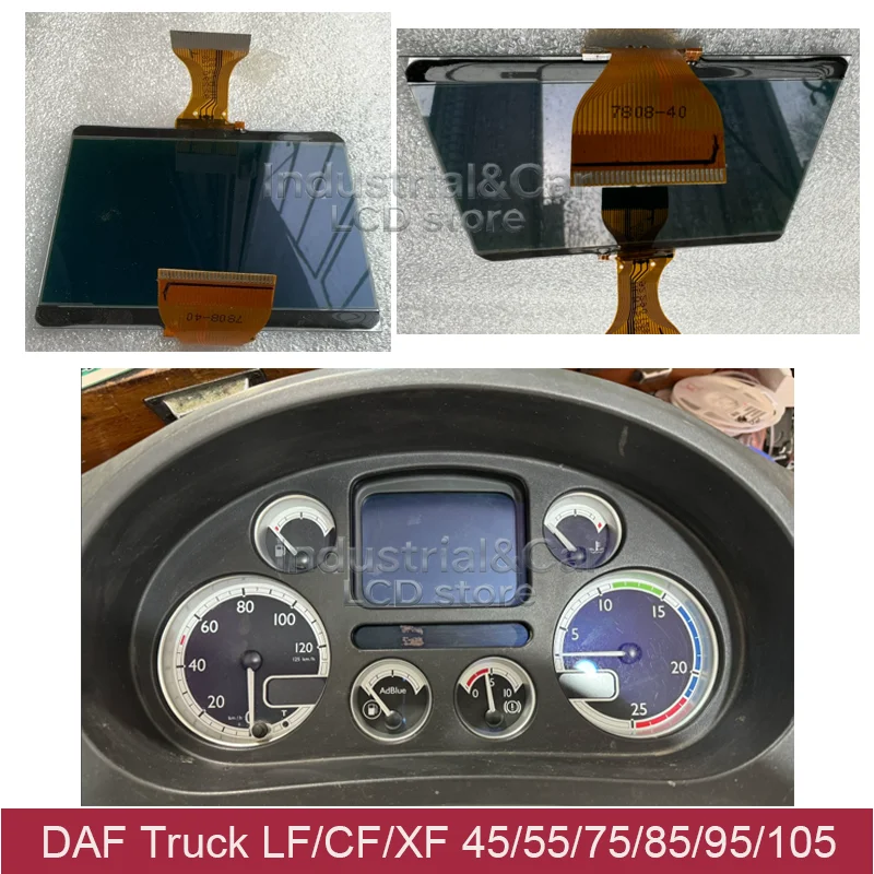 LCD For 2001-2019 DAF Truck LF/CF/XF 45/55/75/85/95/105 5010595267 155400001000 1372055 Dashboard LCD Screen Instrument Cluster