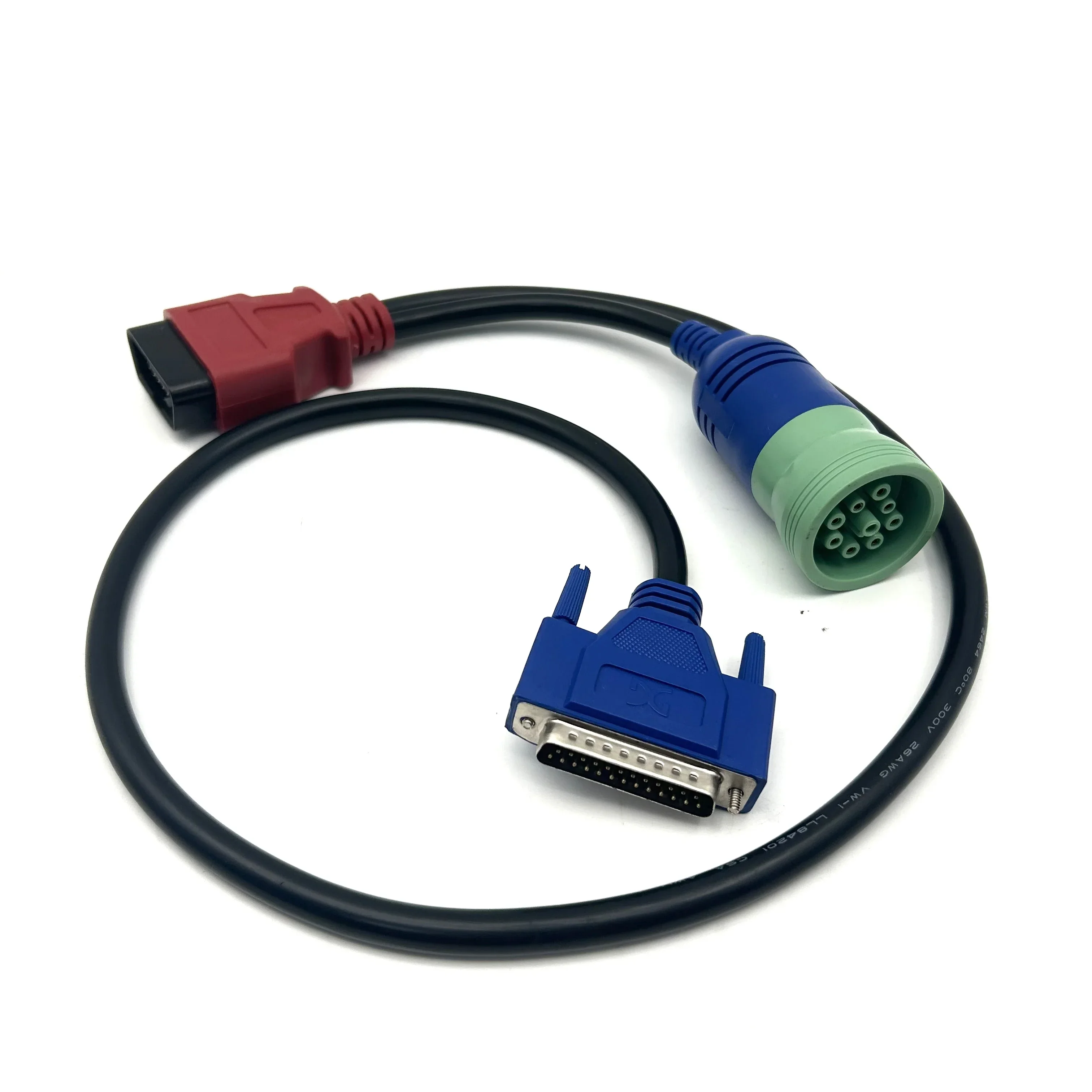 9 Pin + OBD Cable for New Holland CNH DPA5 Electronic Service Tools Agriculture Diagnostic Scanner tool