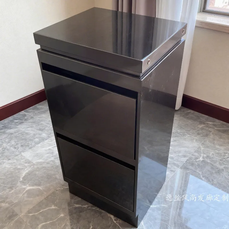 Stainless Steel Hair Salon Tool Cart Multi-Drawer Mobile Locker Cabinet for Beauty Shop Studio Home Salon Storage