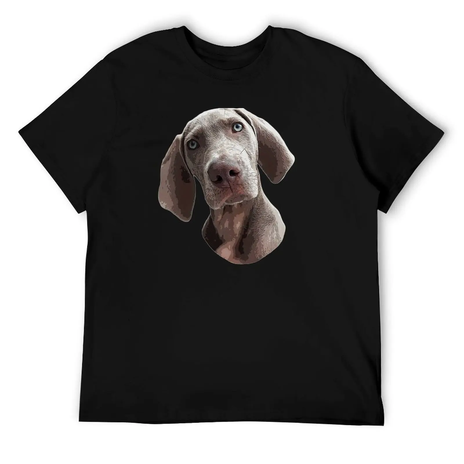 

Weimaraner Cute Puppy Dog T-Shirt black cotton t-shirt plain for man package t shirt man luxury T-Shirt