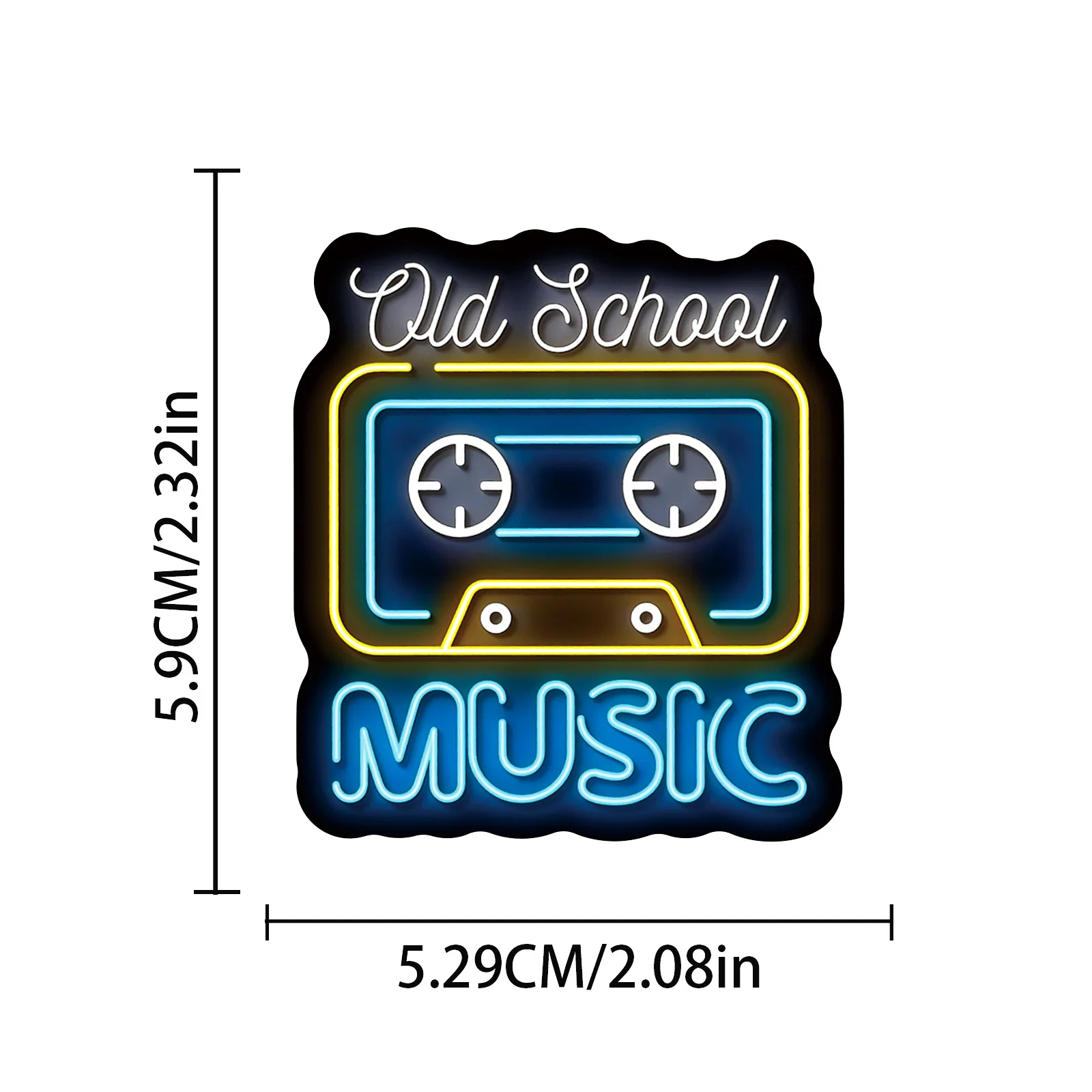 50 Pcs Neon Music Graffiti Stickers Waterproof Vinyl Decals for Guitar Helmet Skateboard Water Bottles