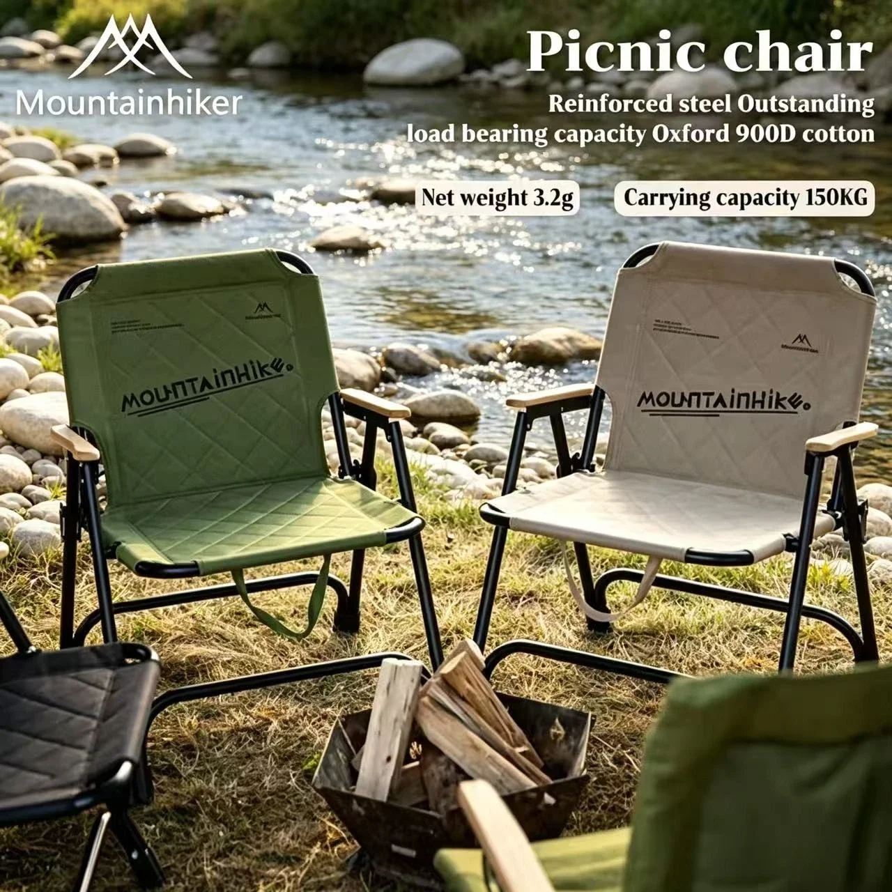 Ergonomic Seating, Reinforced Support, Foldable Seats, Perfect for Picnic Enthusiasts, Camping Chairs, Collapsible Chairs, Beach