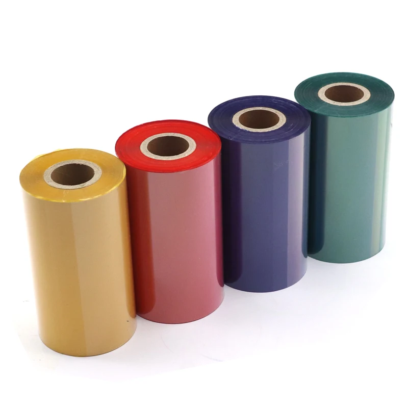 Red 110mm×300m Color Barcode Printing Thermal Transfer Ribbons Wax110mm 300m red blue green Yellow white