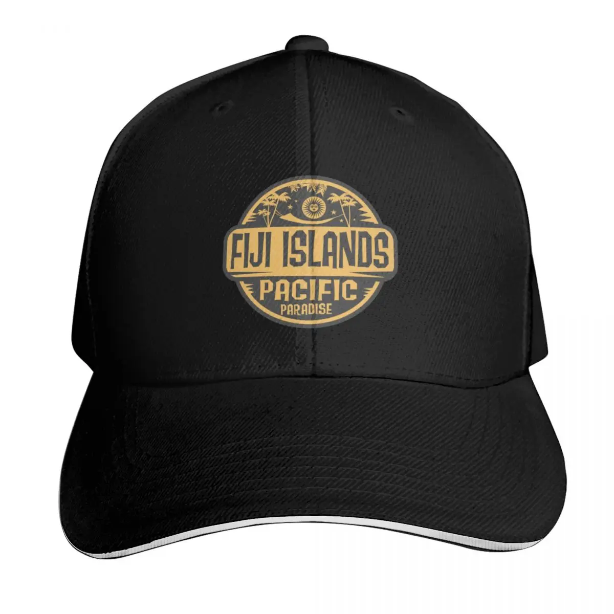 Fiji, South Pacific Ocean Baseball Cap Sun Protection UPF 50+ Breathable Mesh Back Adjustable Buckle Closure