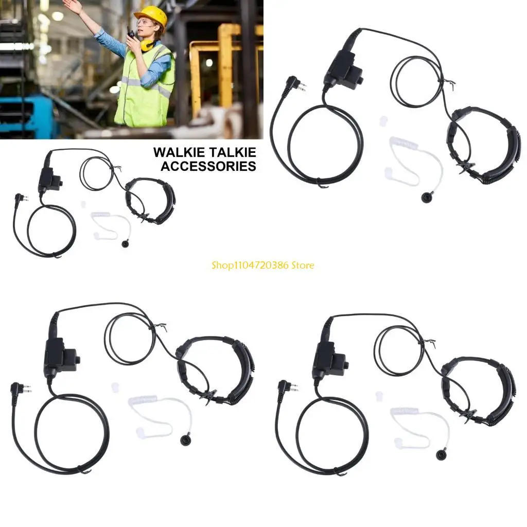 

K0EA Air Tube Throat Vibration Mic Headsets for DEP450 EP450 Walkies Talkies Earpiece