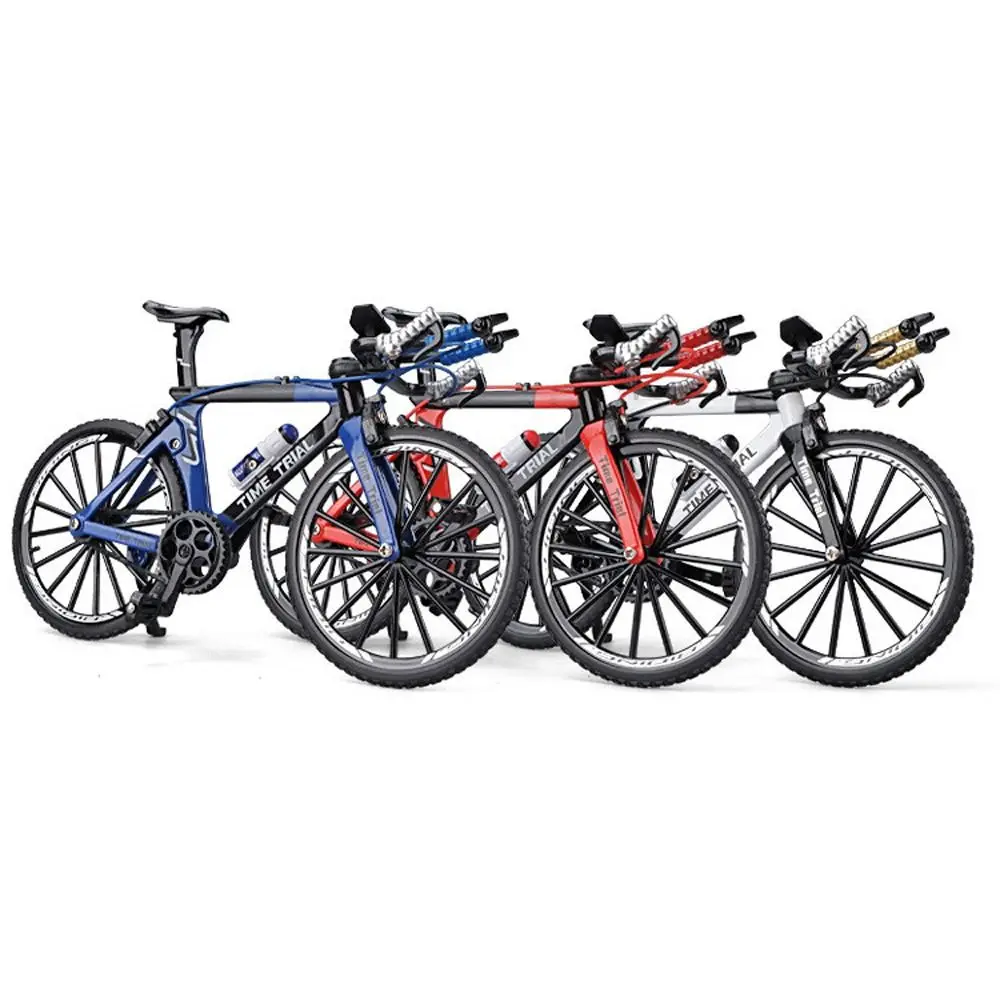 Home Decoration Diecast Mountain Bike Model Racing Ornament Mini Bicycle Metal 1:8 Simulation Bicycle Collection Toys