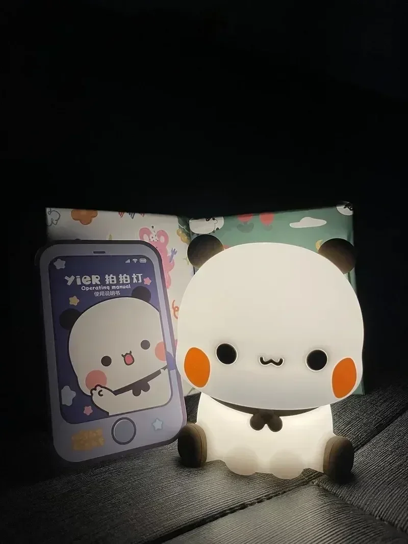 ขายดีแผ่นเรืองแสงไฟ LED กลางคืนหมีแพนด้า Bubu Dudu อะนิเมะน่ารักการ์ตูน nightlight ข้างเตียงห้องรับแขกห้องนอนของขวัญเครื่องประดับตั้งโต๊ะ