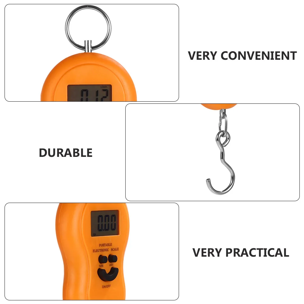 

Portable Digital Gourd Electronic Kitchen Scale Heavy Duty Hook High Precision Household Pocket Fish Scale Lightweight Mini