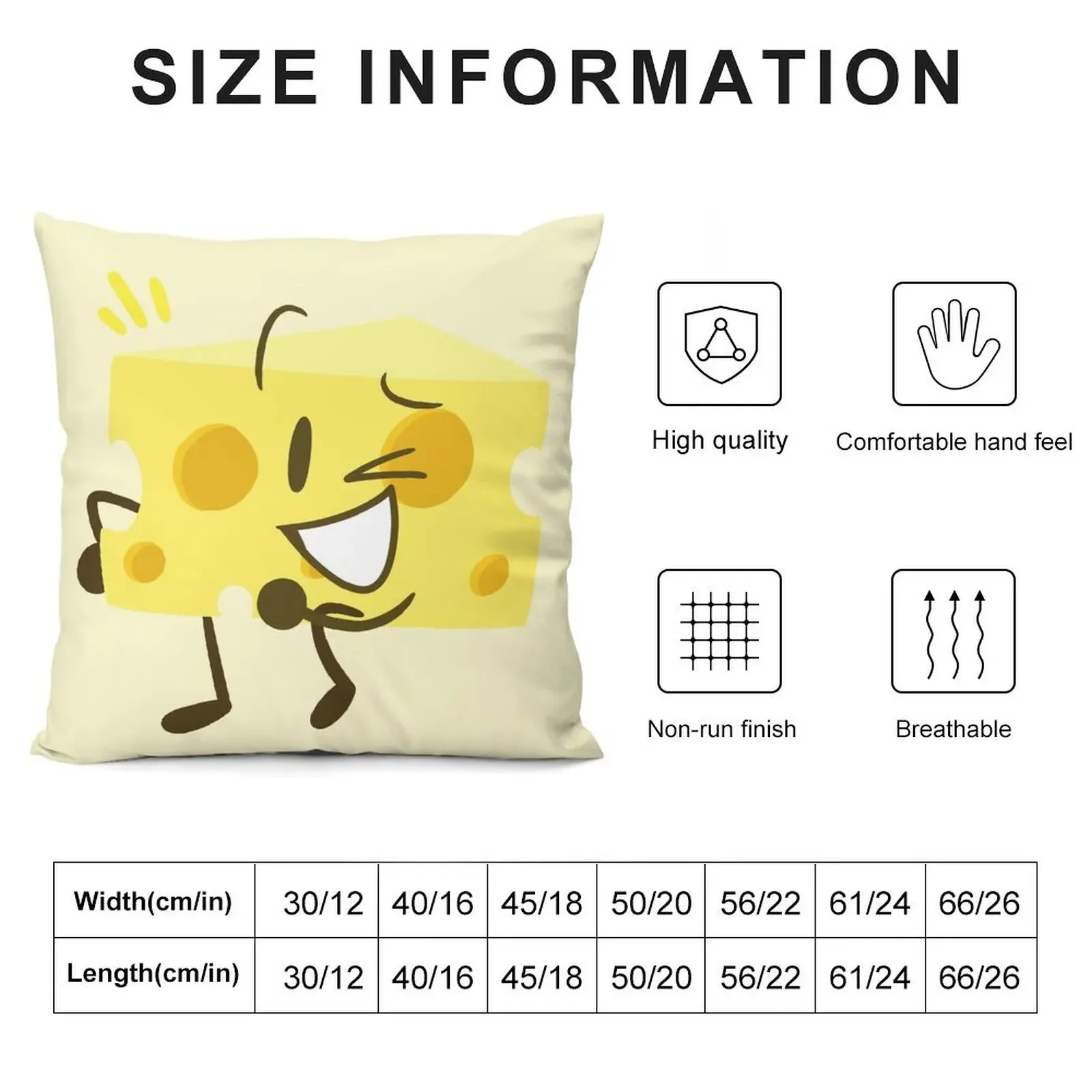 Cheesy (Inanimate Insanity) Throw Pillow Covers For Sofas Pillowcases Cushion Covers Sofa Elastic Cover For Sofa pillow