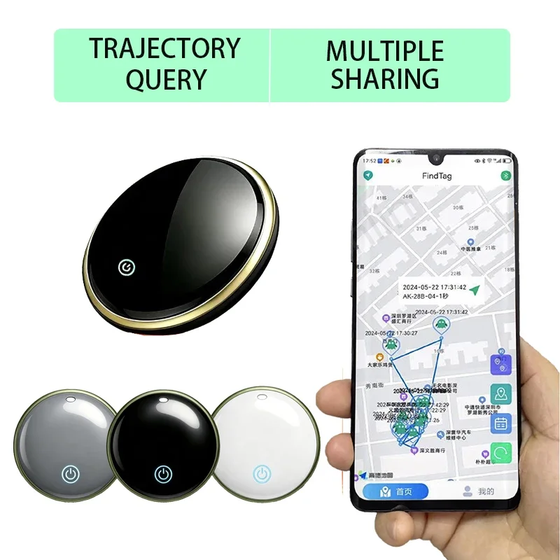 Anti Lost Smart FindTag Locator Bluetooth GPS Tracker IP67 Waterproof for Key Wallet Luggage Pet Kids Support iOS Android