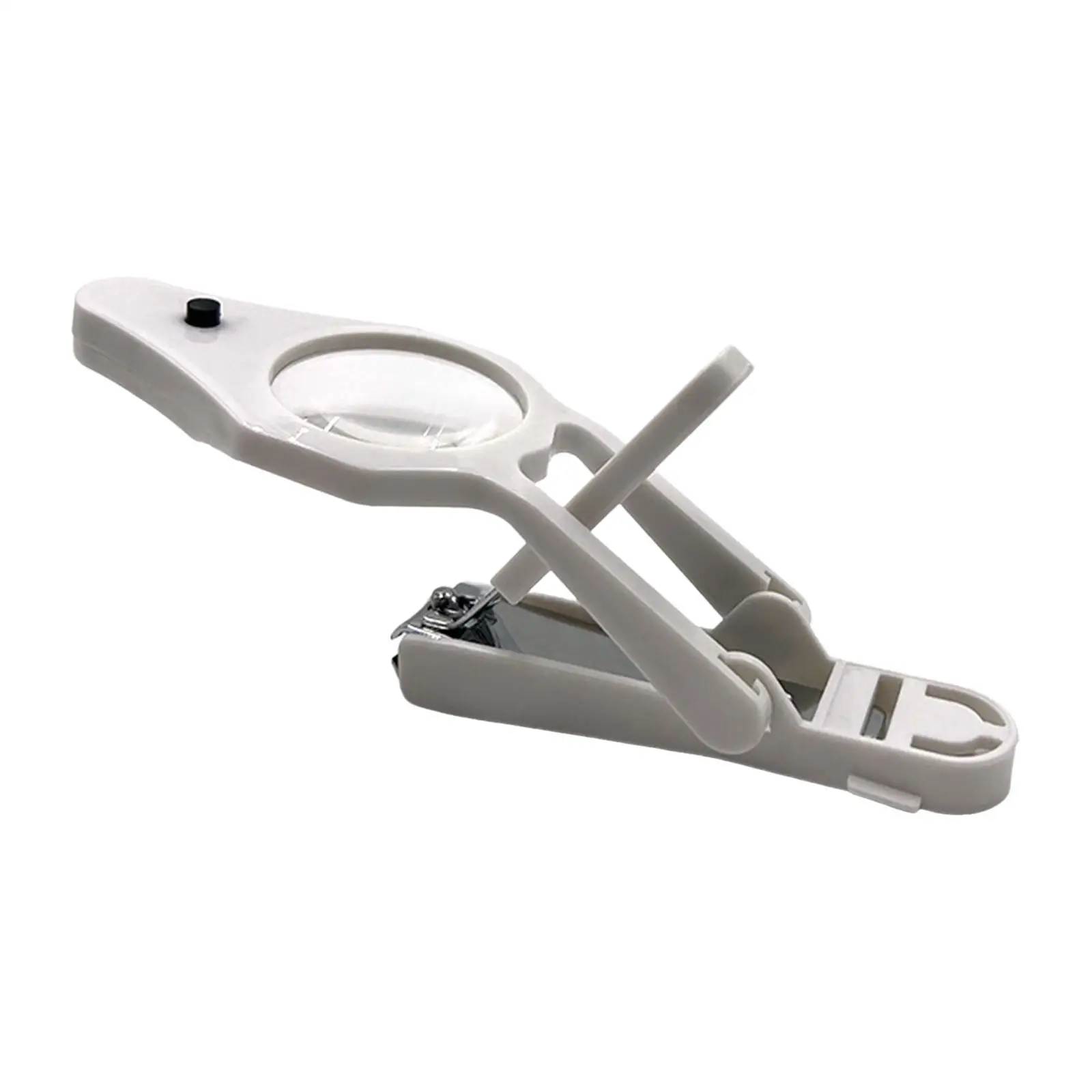 مقص أظافر مريح خفيف مع عدسة مكبرة، مجموعة أدوات قص أظافر احترافية لأصابع القدم للباديكير