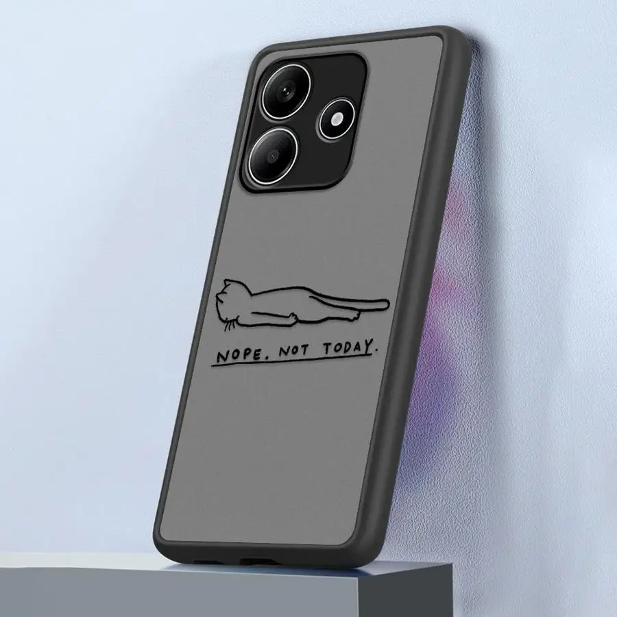 Case voor Xiaomi Redmi A4 9 A1 A2 Plus 14C K40 Pro 10 12C 13C Terug Telefoon Cover Interessante Kat