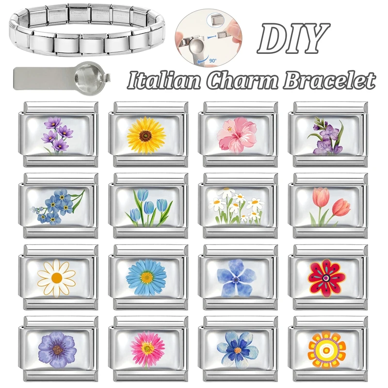 جديد جميل الحيوانات الأليفة القطط والكلاب وصلات سحرية إيطالية تناسب 9 مللي متر سوار الفولاذ المقاوم للصدأ النساء الرجال DIY بها بنفسك صنع المجوهرات