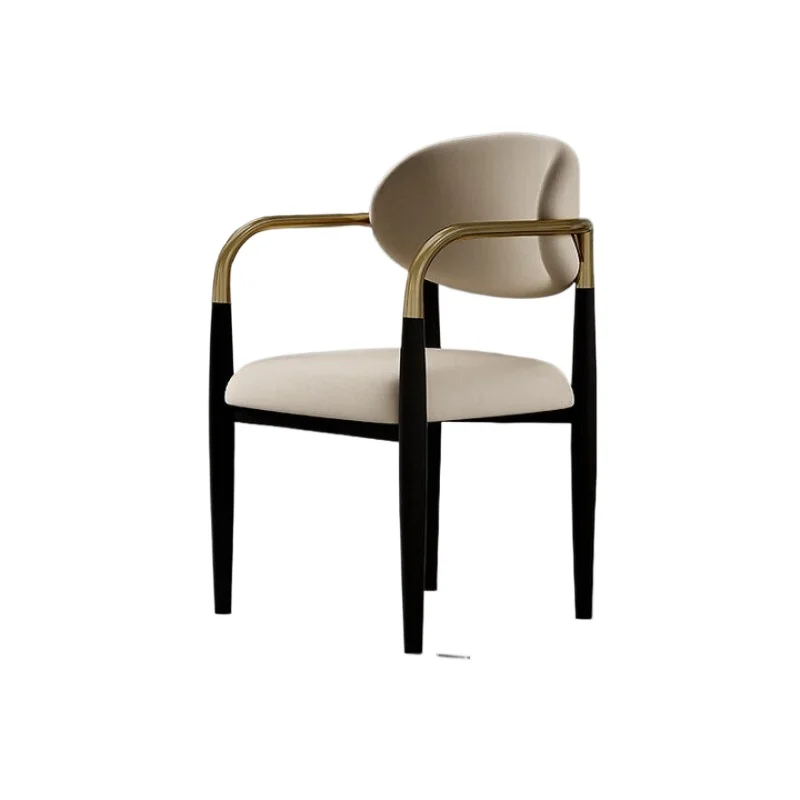 Cadeira moderna e minimalista com encosto nórdico para maquiagem