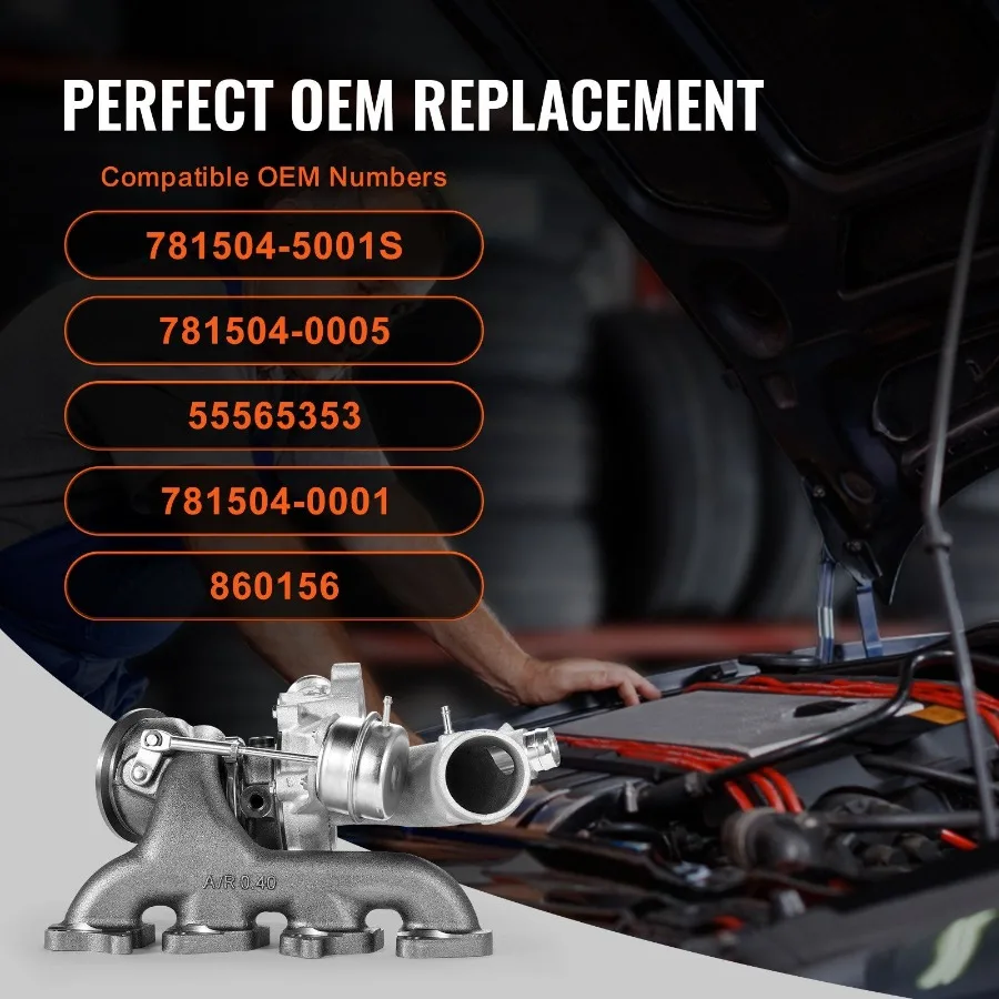 Kit turbocompressore turbo per motori Chevy Cruze 20112019 1.4T