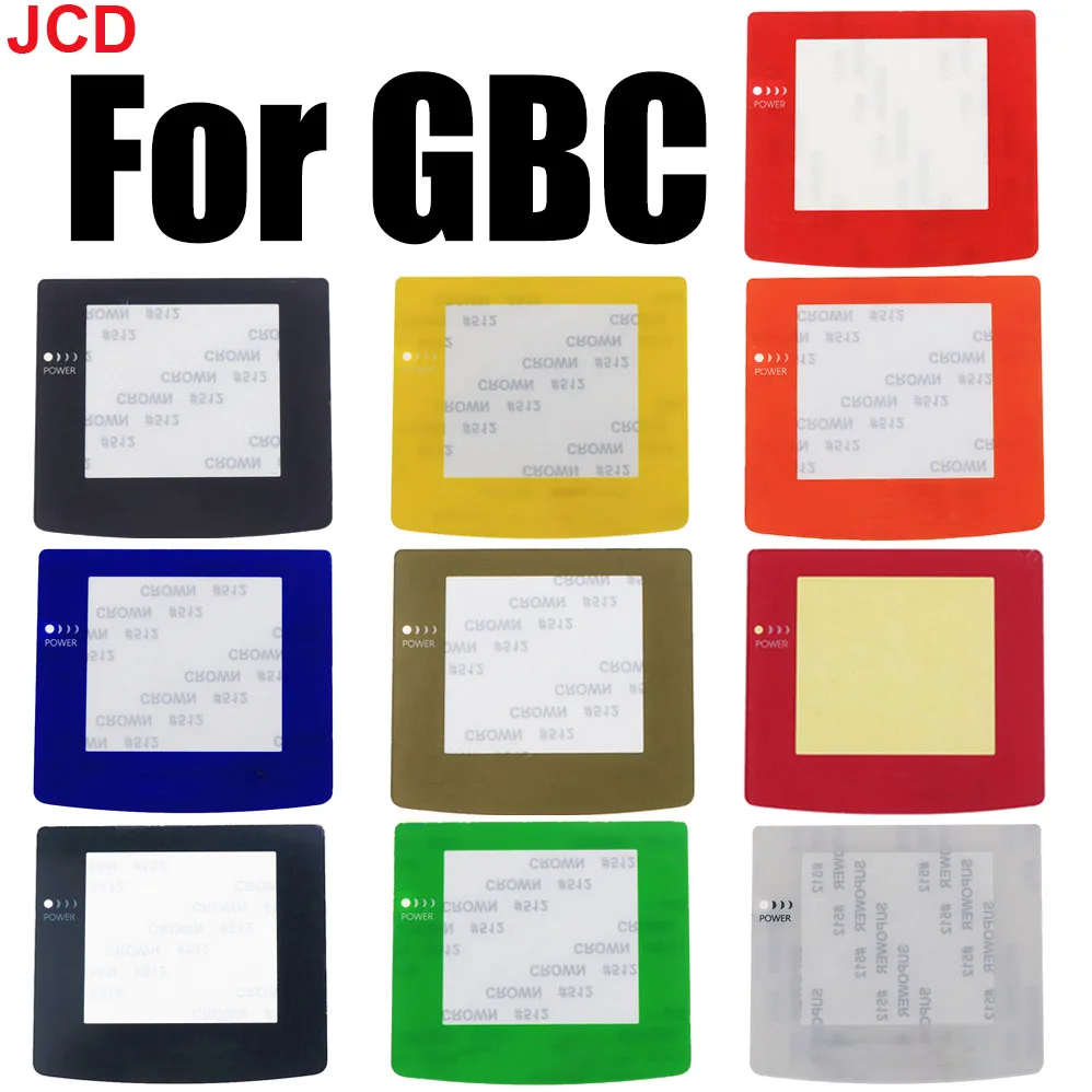 JCD 1pcs For Nintend GBC Multicolor Plastic Screen Lens Protector For GameBoy Color Screen Plastic Mirror Panel Game Console