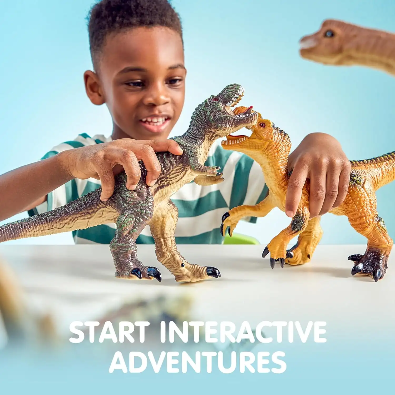 Joyfy 6 pçs brinquedos de dinossauro enorme grandes figuras de dinossauro macio realista jurassic world brinquedos para crianças brinquedos aniversário presente de natal