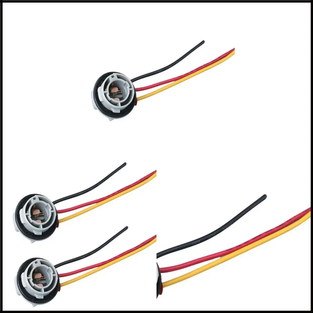 2Pcs Car LED Light Bulbs Holder 1157 Bulb Socket Base with 14.5cm Connector Cord