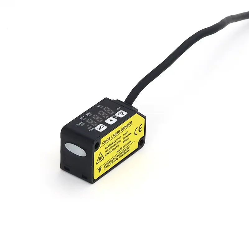 for KRONZ Compact CMOS Laser Displacement Sensor Dual Output Switch Analog 12V to 24VDC Photoelectric Sensor Cable IP67 KD25