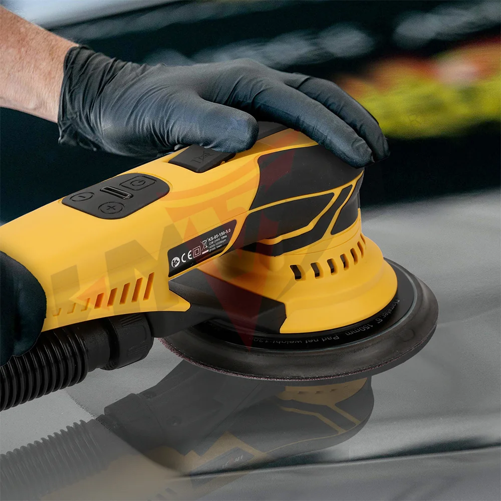 HYVST Eccentricity Electric Random Orbital Sander Metal Auto Grinding Machine Woodworking Sanding Tools Sander Wood Job Polisher