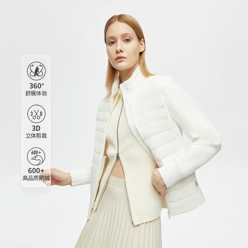 

BOSIDENG женская спортивная куртка из 90% гусиного пуха, черная куртка с воротником-стойкой, маленький размер, куртка для йоги, пешего туризма, высокое качество