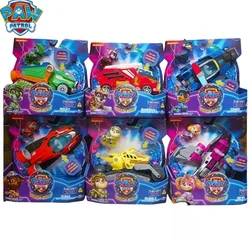 Nuovo originale Paw Patrol Vehicle Car Ryder Tracker Everest Chase Rex Skye Rocky Marshall Zuma Action Figure regalo di compleanno giocattolo