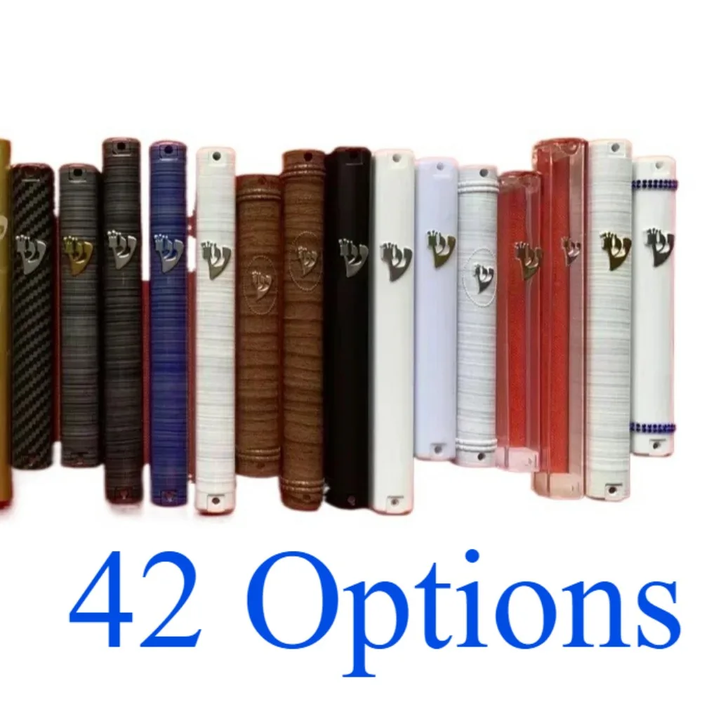 1pc Clear plastic Mezuzah for door,Jewish Holy Scroll of Gate Posts, mezuzot case, car mezuzah,Judaica holy product, kosher