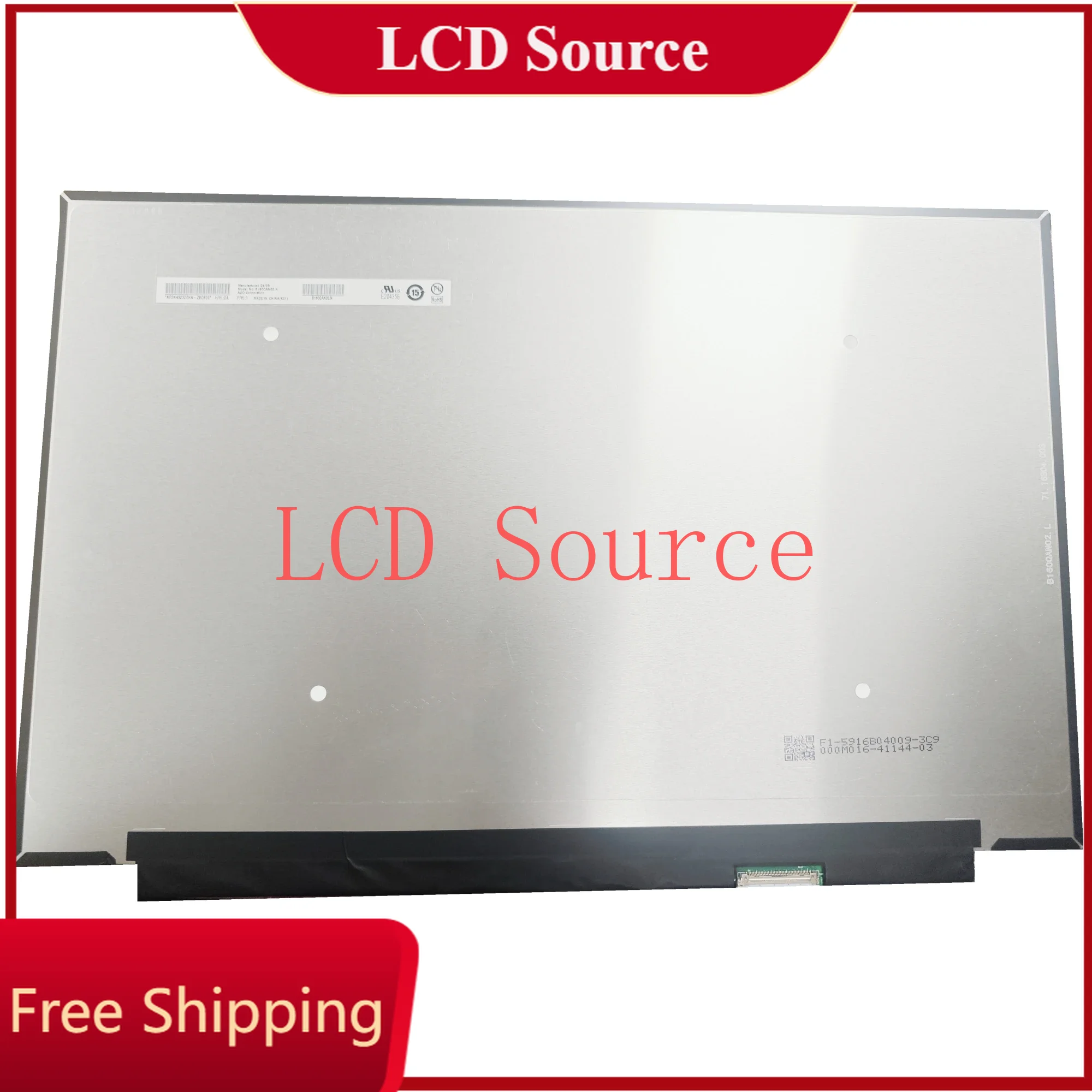 

B160QAN02.N IPS 16.0''inch Laptop 2560x1600 165HZ EDP 40Pins Original Display Replacement Panel Matrix LCD Screen