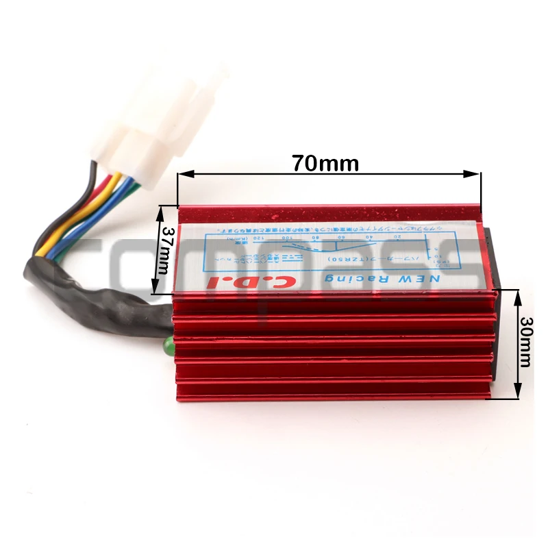 

6Pin motorcycle racing AC CDI ignition box ATV off-road vehicle for 50CC 70CC 90CC 100CC 110CC engine