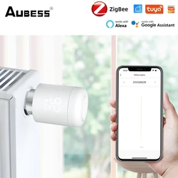 Tuya Smart Zigbee valvola termostatica del radiatore regolatore di temperatura Smart Home Automation tramite SmartLife Alexa Google Home