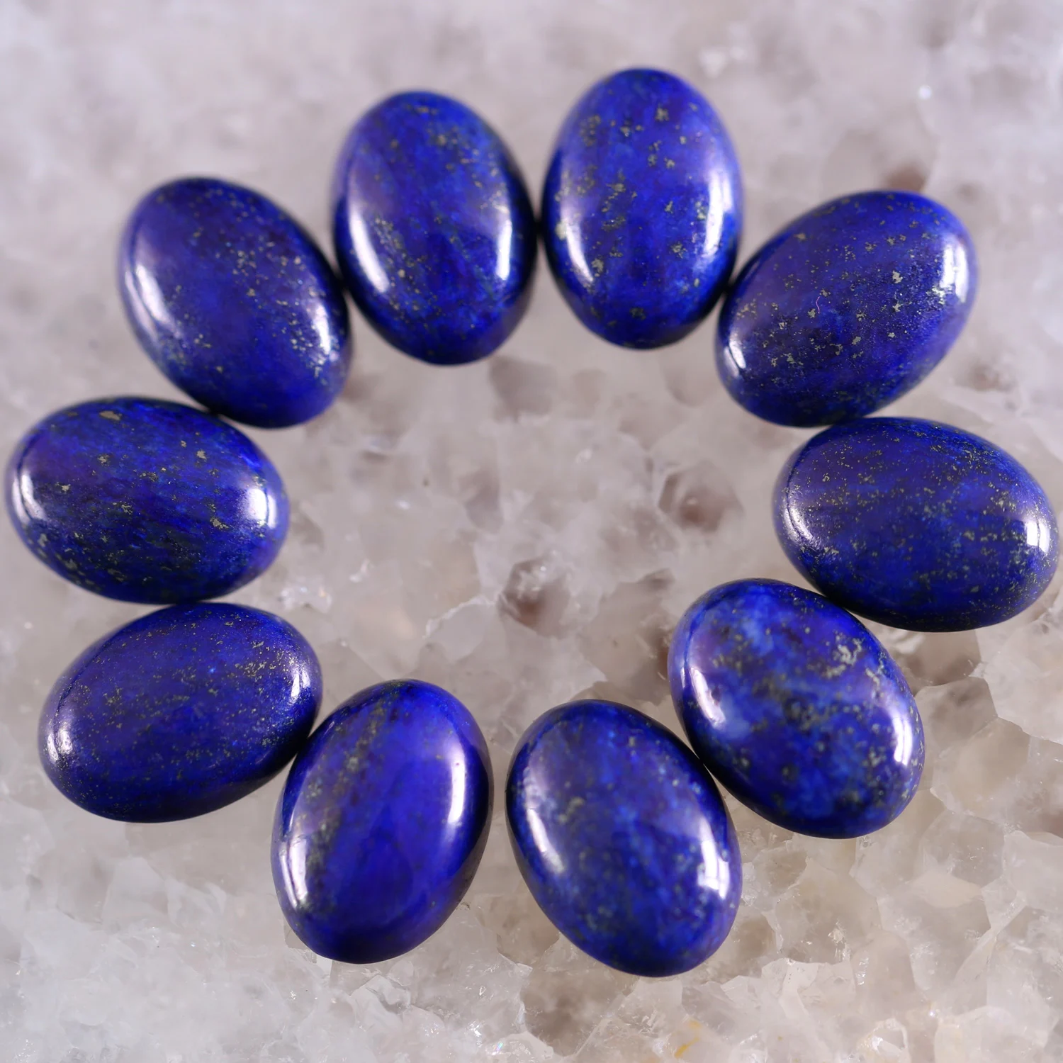 18x13MM Oval Natural Lapis Zoisite Crystal CAB Cabochon For Making Neckalce Pendant Earrings 10Pcs