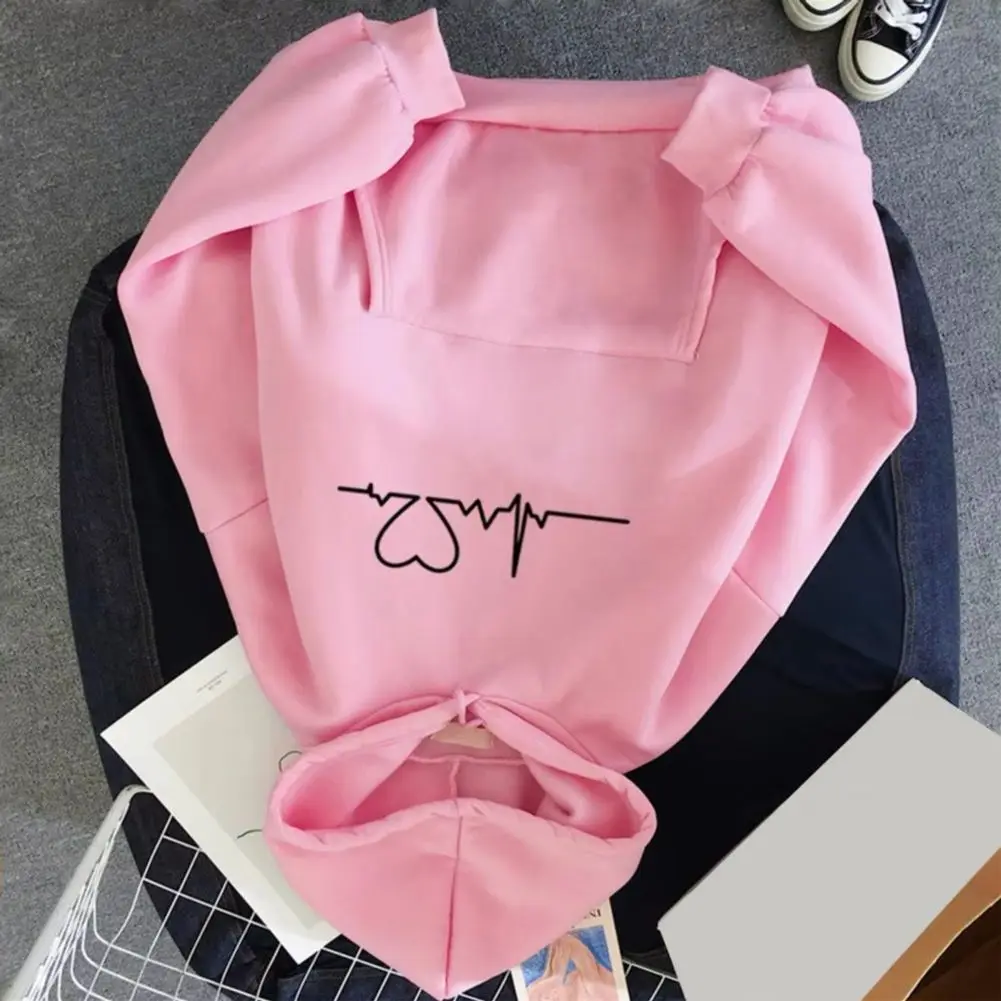 

2025 Oversized Women's Hoodies Autumn and Winter Hooded Velvet Hoodie Women's Casual Loose Top Couple's Hoodie Casual Sweater