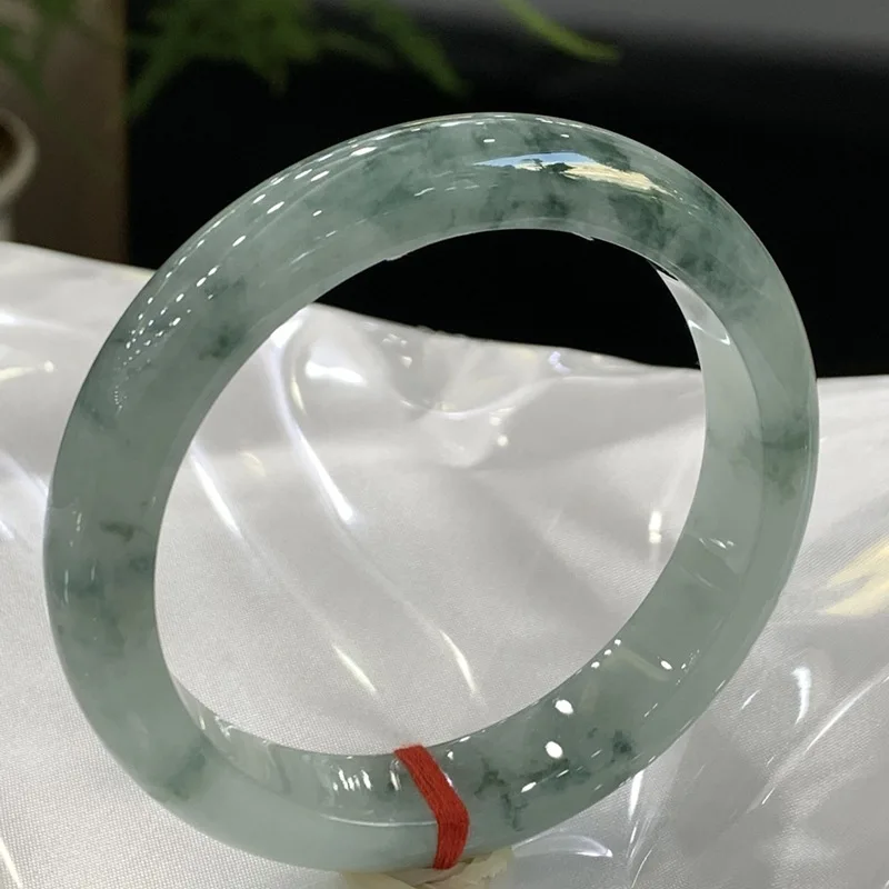 Myanmar Natural Emerald a Jade Bracelets Floating Green Flower Ring Bracelet Wholesale with Certificate