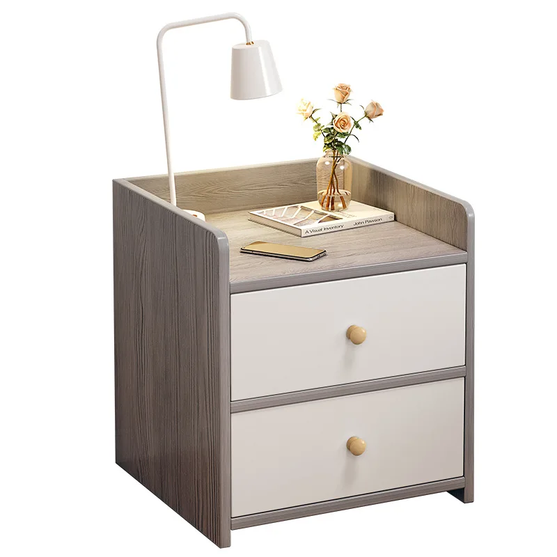 طاولة سرير خشبية حديثة وبسيطة للمساحات الصغيرة للتخزين المنزلي في غرف النوم للإيجار لاستخدام غرفة المعيشة