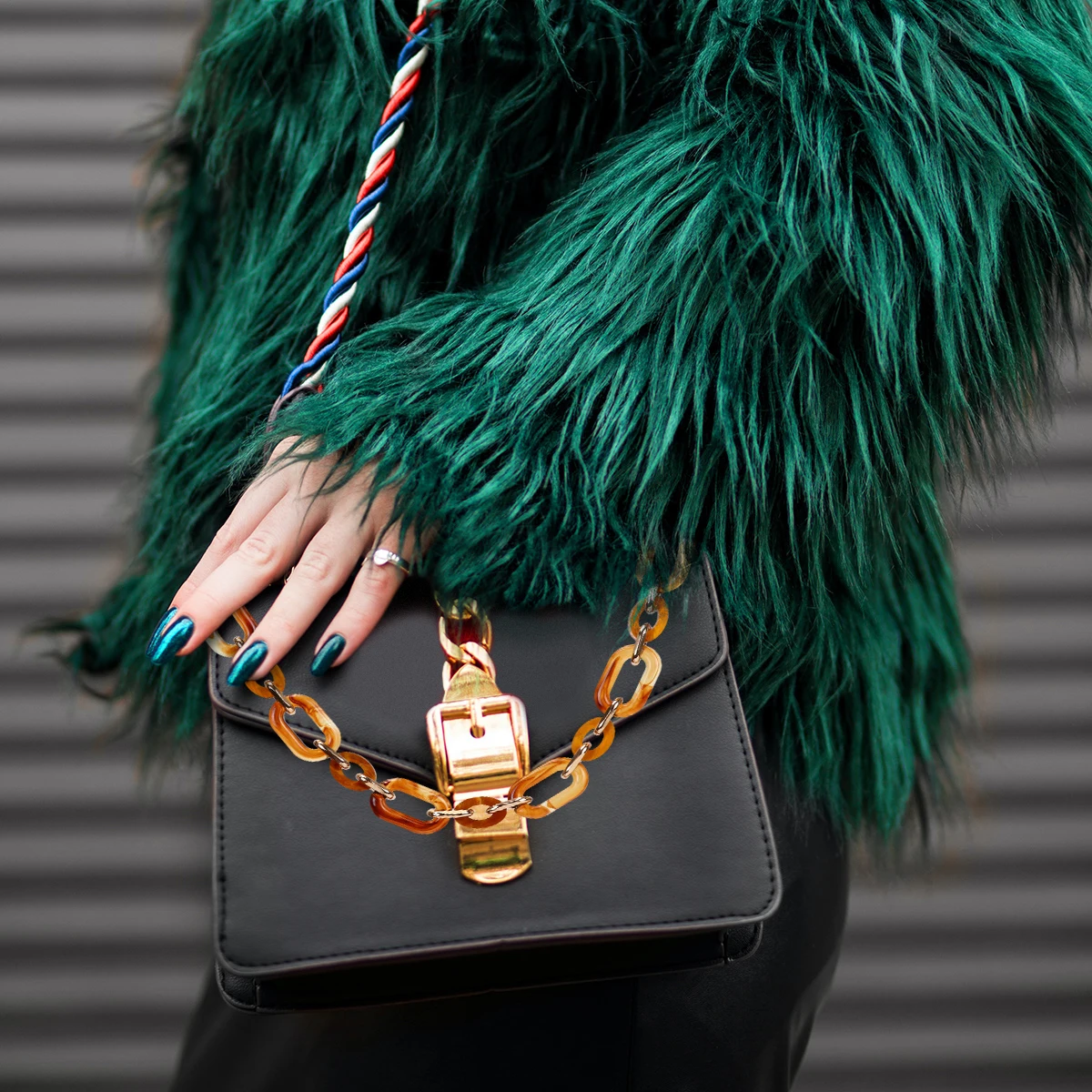 

Acrylic Chocolate Handbag Chain Decorative Dual End Alloy Buckle Strap Removable Purse Replacement Accessory