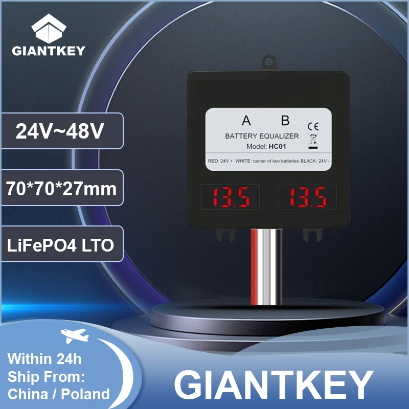 GIANTKEY BMS lead-acid battery balancer 10A current active voltage balancer lithium-ion lifepo4 LTO lead-acid battery pack