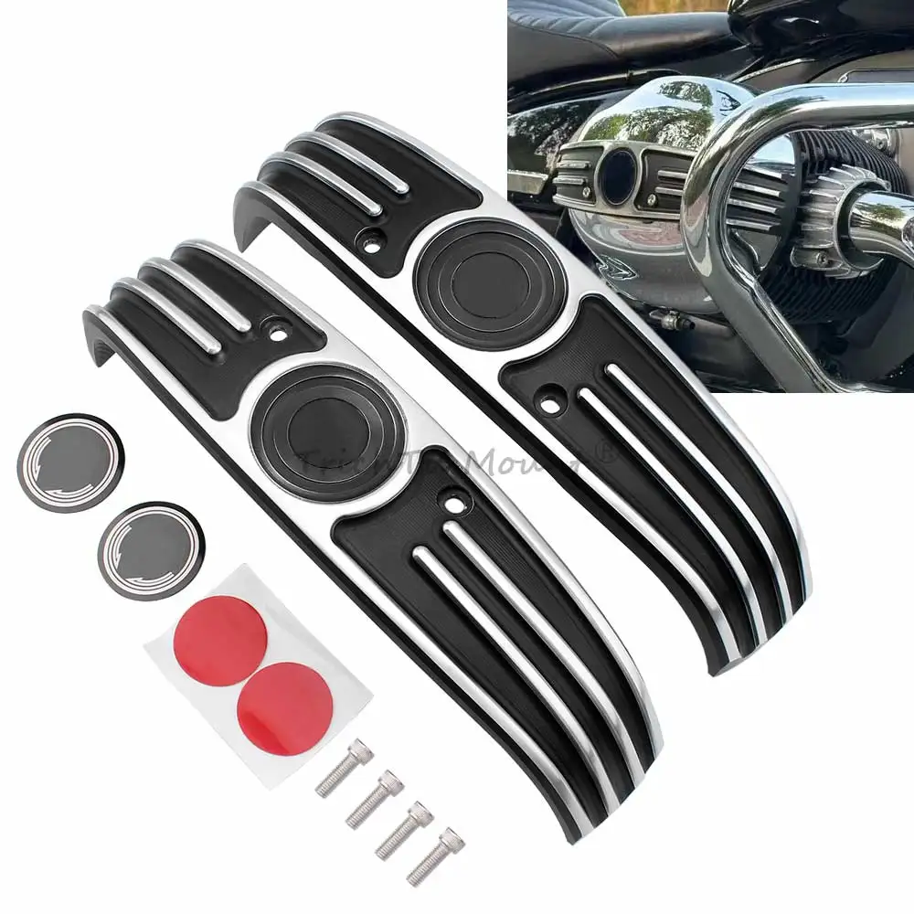 1 Pair Motorcycle Cylinder Head Protector Engine Guard Trim Cover Fit For BMW R18 2020-2024 Accessories