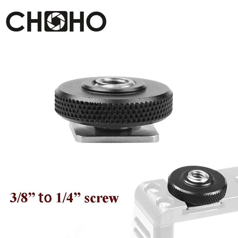 Camera Accessories Convert Screw Adapter Female 3/8 to 1/4 Cold Shoe for Tripod Monopod Ballhead Tool DSLR SLR Accessories