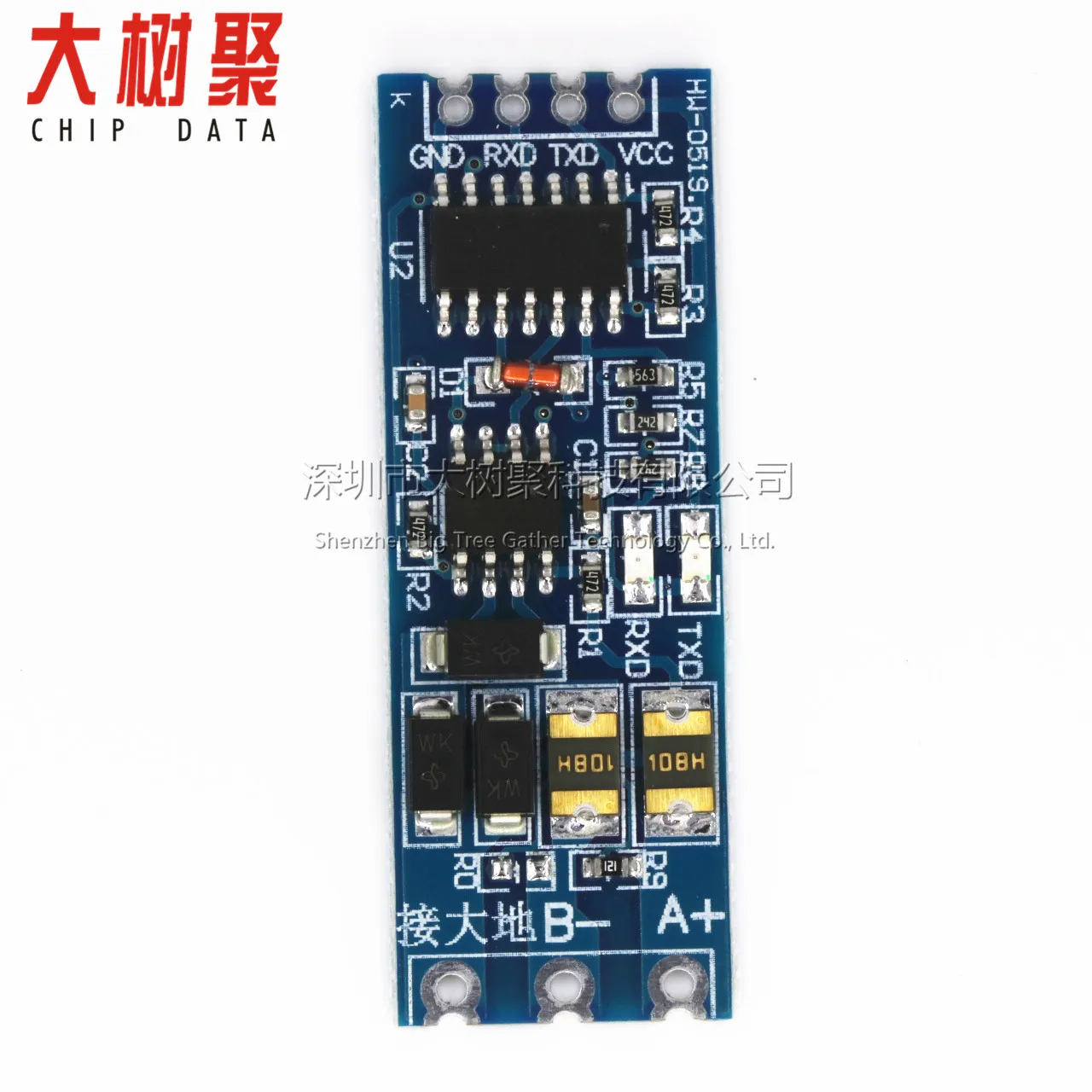 Single Chip Microcomputer TTL to RS485 Module 485 to Serial Port UART Level Interchange Hardware Automatic Flow Control