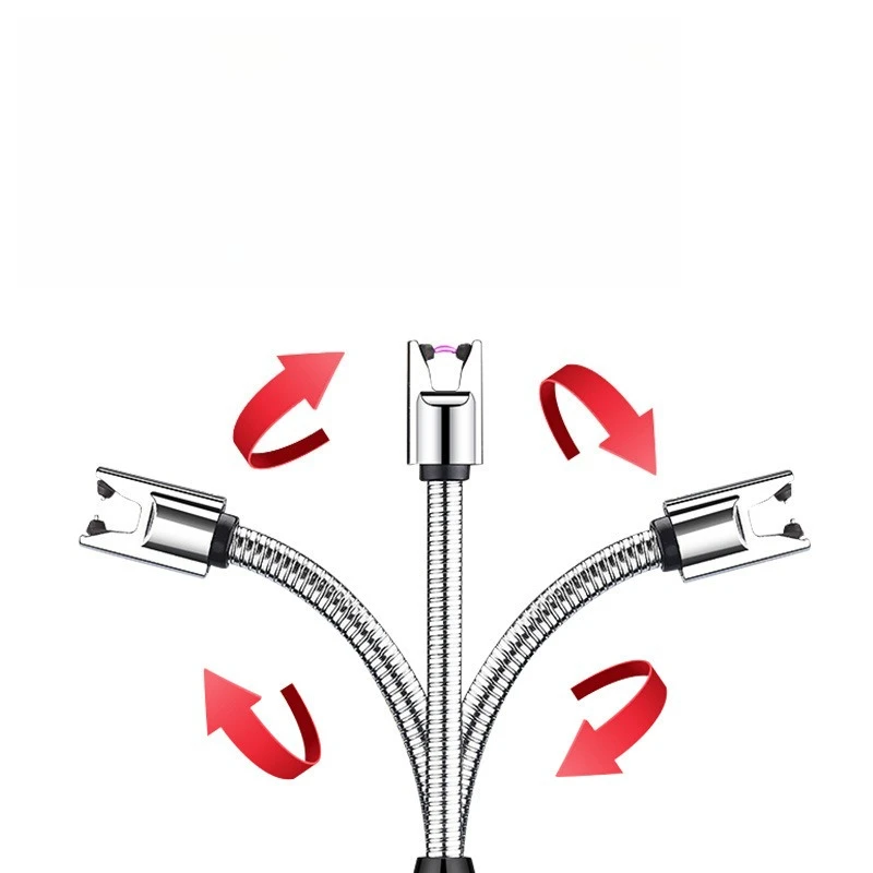 Accenditore da cucina USB con interfaccia Tpe-c all'ingrosso del produttore, pistola di accensione a impulsi ad arco antivento con accendino ricaricabile