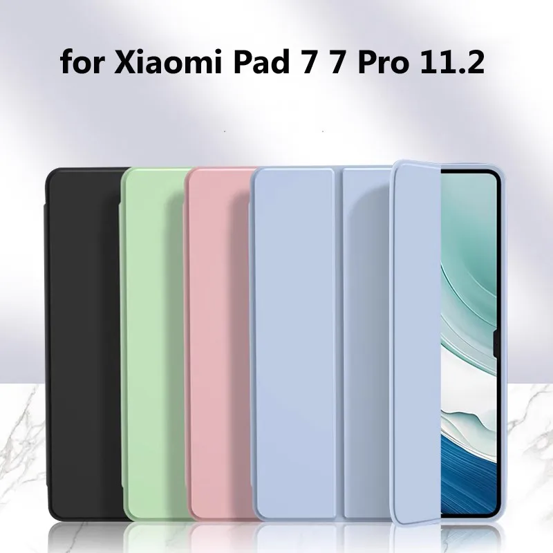 Tri-Fold Stand Case for Xiaomi Pad 7 Pro 7 11.2inch 2024 6 Pro 6 11inch 2023 5 11 for Redmi Pad SE 8.7inch 10.61 Magnetic Case