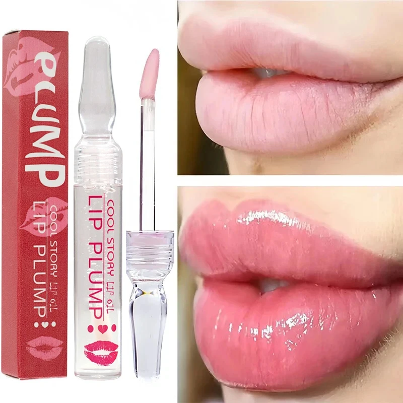 Nieuwe Lip Mollige Serum Verhoging Lip Elasticiteit Instant Volumiserende Sexy Verminderen Fijne Lijntjes Verhogen Hydraterende Essence Olie Lippenstift