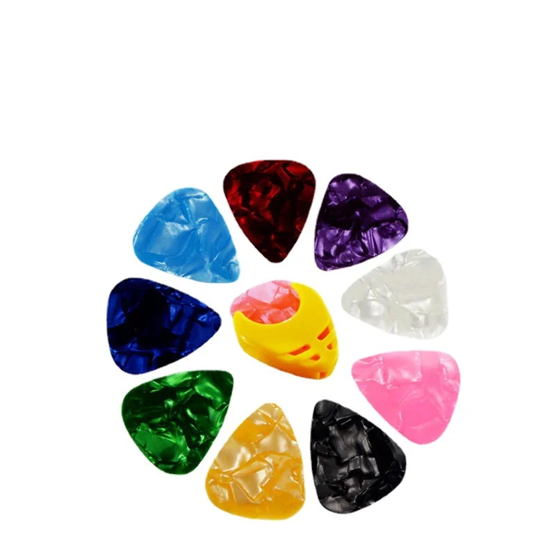 10PCS Guitar Picks Plectrum Mediator Celluloid Electric Smooth Guitar Picks Bass Acoustic Electric Guitar Accessories