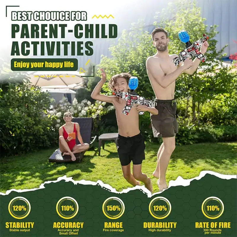 電気武器AK-47電気連続火災子少年インタラクティブモデルピストル偽銃ソフト弾丸エアソフトガンピストル