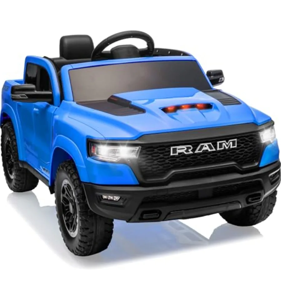 

First Ride On 12V Electric Vehicles Licensed Ram 1500 RHO Ride on Truck with Remote Control Ride on Car for with Smooth Start T
